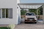 Carport adossé aluminium Rénoval pour la protection de votre véhicule